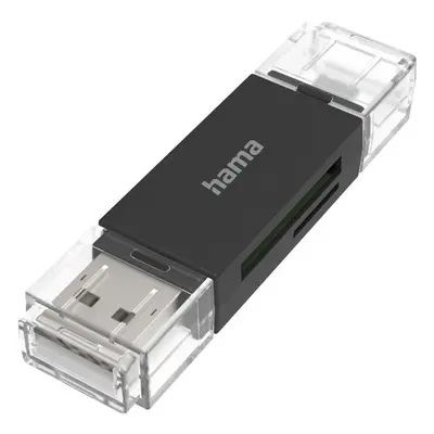 Hama USB čtečka karet OTG, USB-A/micro USB 2.0