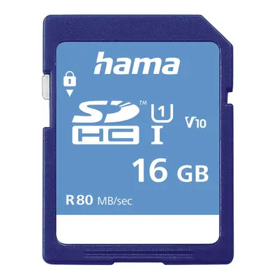 Hama SDHC 16 GB Class 10, UHS-I 80 MB/s, V10