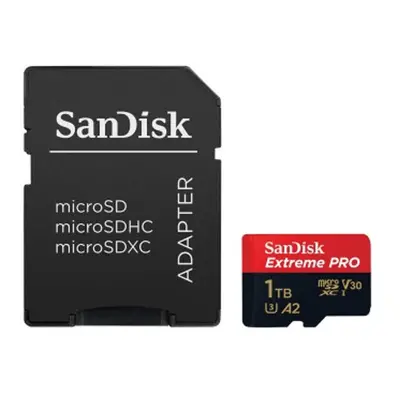 SanDisk Extreme Pro microSDXC 1 TB 170 MB/s A2 C10 V30 UHS-I U3, adaptér