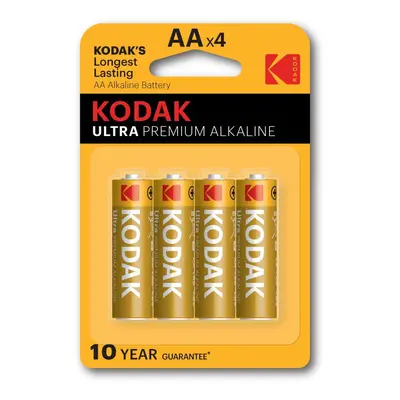 Kodak baterie ULTRA PREMIUM alkalická, AA, 4 ks, blistr