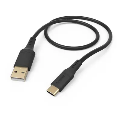 Hama kabel USB-C 2.0 typ A-C 1,5 m Flexible, silikonový, černá