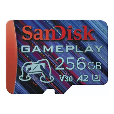 SanDisk GamePlay microSDXC UHS-I Card, 256GB Gaming microSDXC, 190MB/s, 130MB