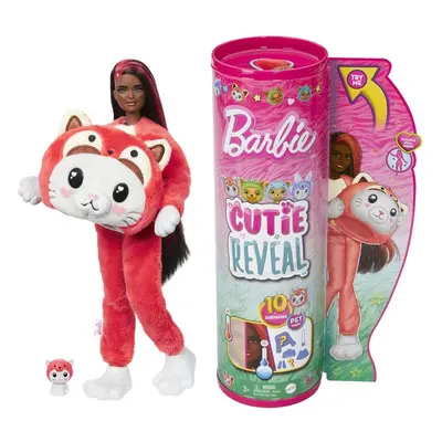 BRB CUTIE REVEAL BARBIE V KOSTÝMU - KOTĚ V ČERVENÉM KOSTÝMU PANDY