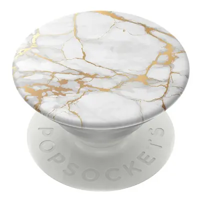 PopSockets PopGrip Gen.2, Gold Lutz Marble, bílo-zlatý mramor