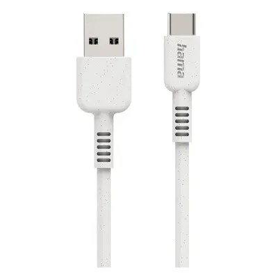 Hama Eco kabel USB-C 2.0 typ A-C 1 m, bílý