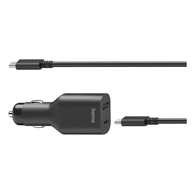 Hama USB-C napájecí adaptér do vozidla pro notebooky, Power Delivery, 5-20V/70W