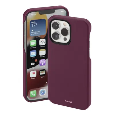 Hama Finest Sense, kryt pro Apple iPhone 14 Pro, umělá kůže, bordový