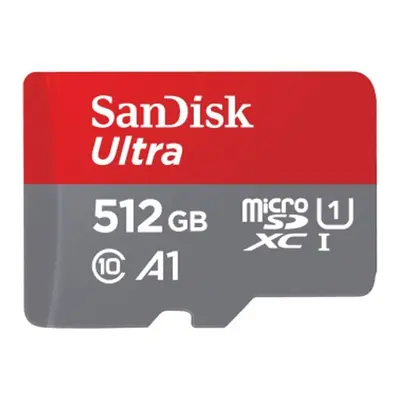 SanDisk Ultra microSDXC 512 GB + SD Adapter 150 MB/s A1 Class 10 UHS-I