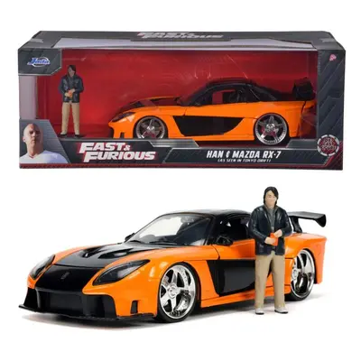 Rychle a zběsile auto 1997 Mazda RX7 1:24 + figurka Han Lue