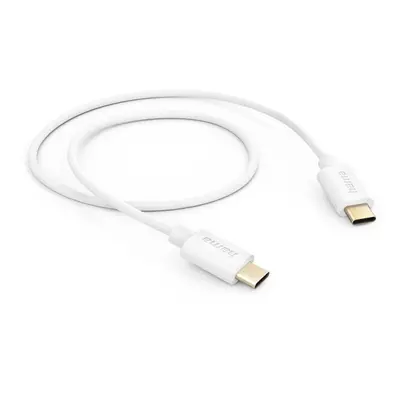 Hama kabel USB-C 2.0 typ C-C 1 m, bílá