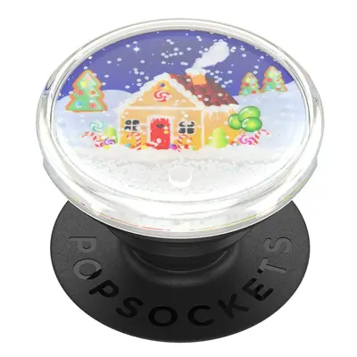 PopSockets PopGrip Gen.2, Tidepool Candy Cane Lane, zimní chaloupka v tekutině se sněhem