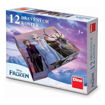 FROZEN II 12 Dřevěné licenční kostky