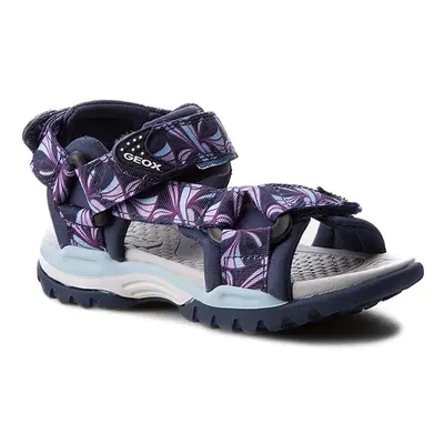 GEOX sandály J BOREALIS WATER FRENDLY WOMAN NAVY modrá-fialová