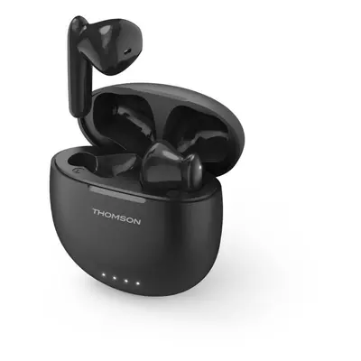 Thomson Bluetooth sluchátka WEAR77032, pecky, nabíjecí pouzdro, černá