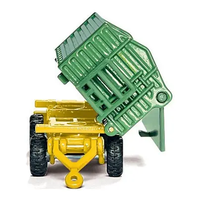 SIKU Farmer - John Deere s čelním nakladačem a přívěsem, měřítko 1:87