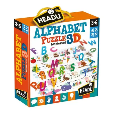 HEADU Montessori 3D puzzle Abeceda