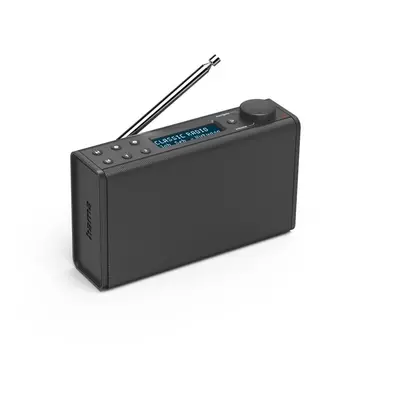 Hama digitální rádio DR7USB, FM/DAB+, napájení bateriemi/USB, černé