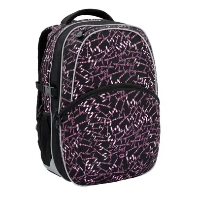 Bagmaster Dívčí školní batoh Bagmaster MADISON 6 A BLACK/PINK