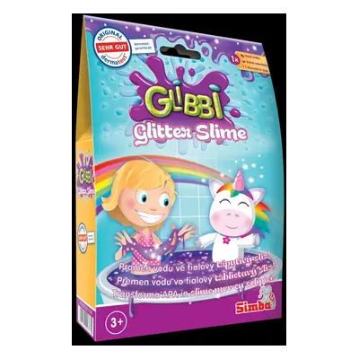 Simba Glibbi Glitter Slime sliz fialový třpytivý, DP10