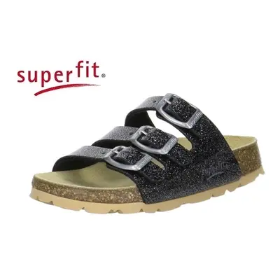 Domácí obuv Superfit 1-00113-01 Fussbettpantoff SCHWARZ KOMBI