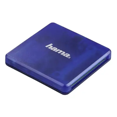 Hama multi čtečka karet USB 2.0, SD/microSD/CF, modrá