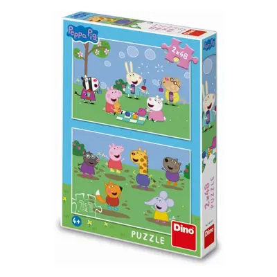 PEPPA PIG A KAMARÁDI 2x48 Puzzle