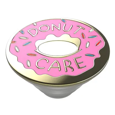 PopSockets PopTop Gen.2, Donut Care Enamel, smalt+kov, růžová kobliha, výměnný vršek