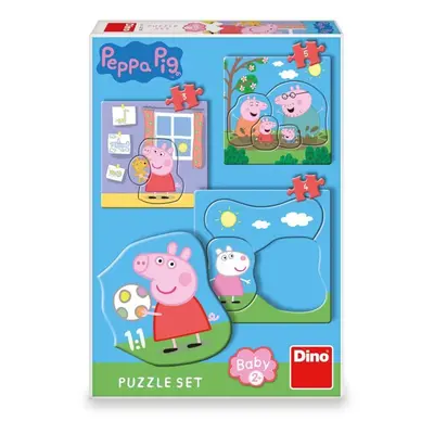 PEPPA PIG - RODINA 3-5 baby Puzzle set