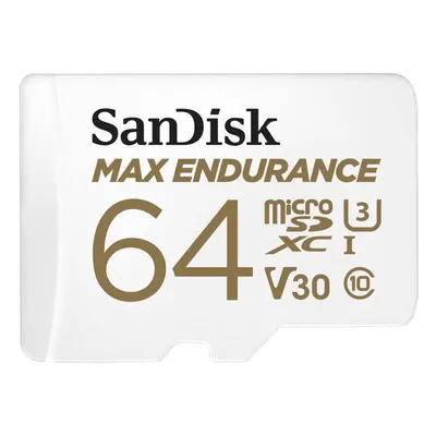 SanDisk® MAX ENDURANCE microSDHC™ Card s adaptérem 64 GB