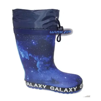 Zateplené holínky dětské Galaxy modré