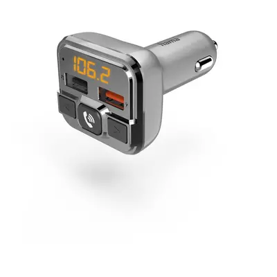 Hama Bluetooth FM transmiter pro autorádio, 2x USB, mSD