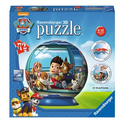 Tlapková Patrola puzzleball; 3D, 72 dílků