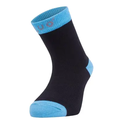 Bambusové ponožky černé s tyrkysovou (Bamboo socks)