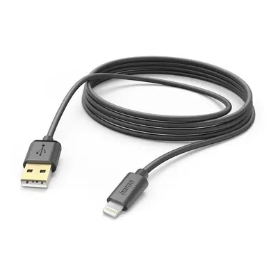 Hama MFi USB kabel pro Apple, USB-A Lightning 3 m, černý