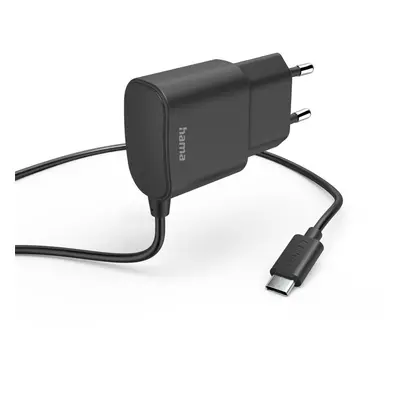 Hama síťová nabíječka s kabelem, USB-C, 2,4 A, 1 m