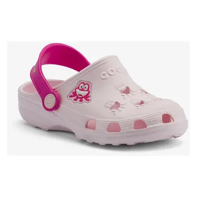 Coqui dětské sandály LITTLE FROG 8701 pale pink/fuchsia