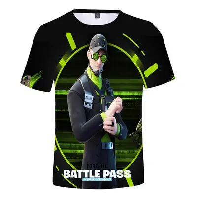 Triko FORTNITE BATTLE PASS black/green