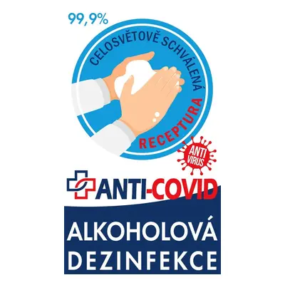 Dezinfekce COVID, na ruce a povrchy, 500ml s rozprašovačem