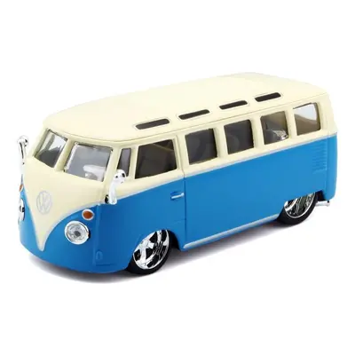 Bburago 1:32 Plus Volkswagen Van Samba Blue/White