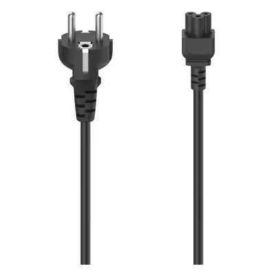 Mains Cable, Plug with Earth Contact - 3-Pin Socket (Cloverleaf), 1.5 m, bl