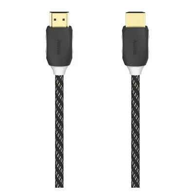 Hama HDMI kabel 4K, 1,5 m, pozlacený, opletený, blistr/displej