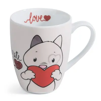 NICI hrníček Kočička "Celebrate Love" 310ml, porcelán, v dárkové krabičce