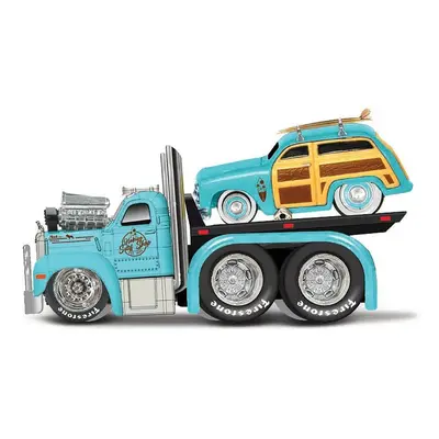 Maisto - Muscle Transports - 1953 MACK B-61 Flatbed 1950 Ford Woody, 1:64