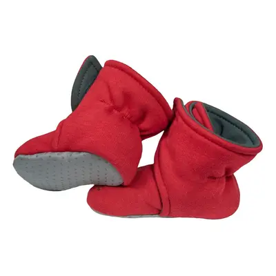 ESITO Capáčky barefoot Warmkeeper Cerise red - červená