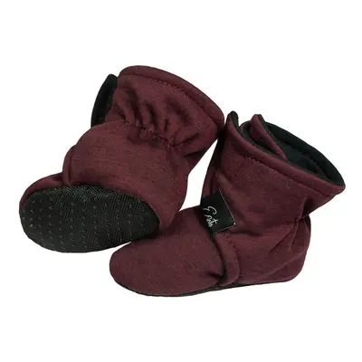 ESITO Capáčky barefoot Warmkeeper ZOE Garnet - vínová