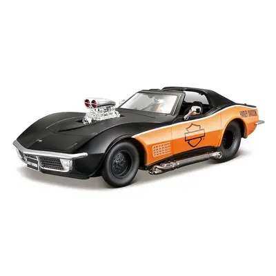 Maisto - Harley-Davidson Custom, 1970 Chevrolet Corvette, 1:24