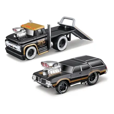 Maisto - Muscle Transports - 1966 Chevrolet C60 Flatbed 1970 Oldsmobile Vista Cruiser, 1:64