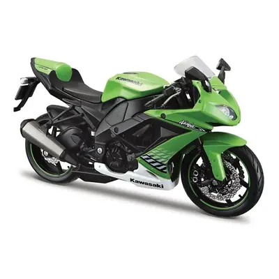 Maisto - Motocykl se stojánkem, Kawasaki Ninja ZX-10R, 1:12