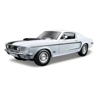 Maisto - Ford Mustang GT Cobra Jet FB 1968, metal modrá, 1:18