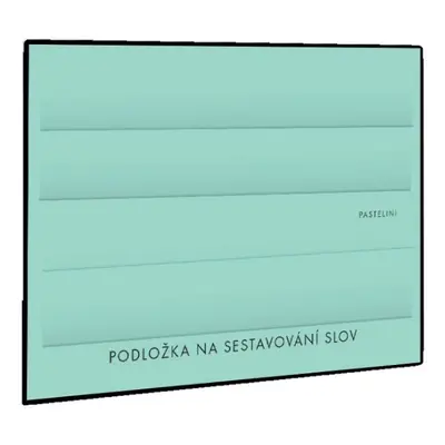 Karton P+P Podložka na sestavování slov PASTELINI zelená 3-91921